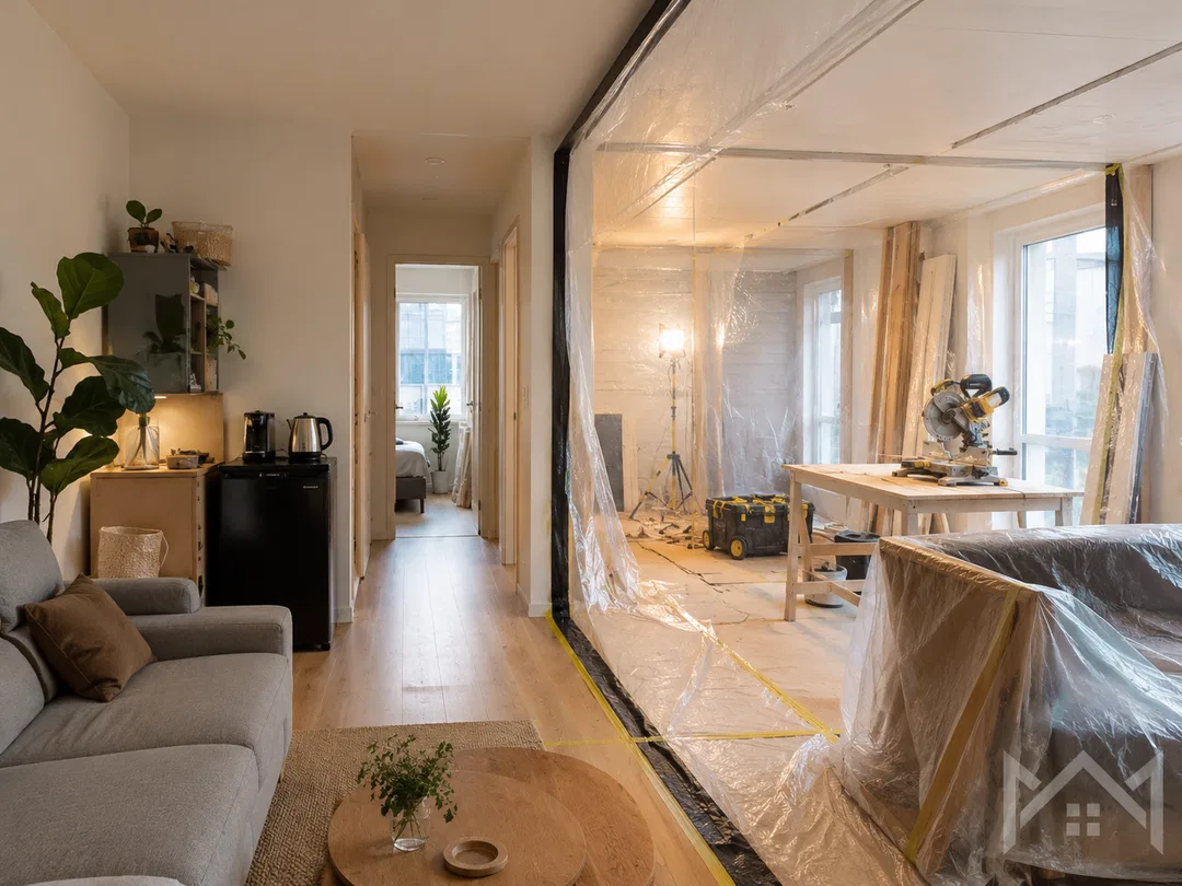 Kan ik tijdens een renovatie in mijn woning blijven wonen?In veel gevallen wel...