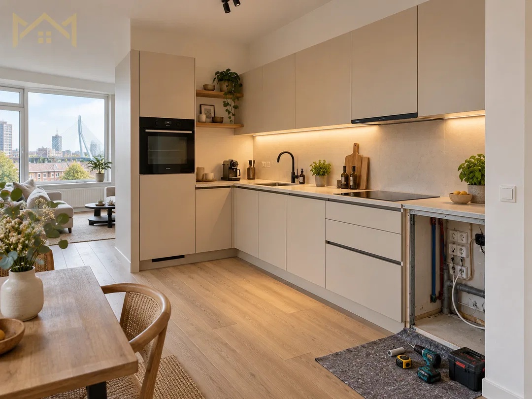 Keukenrenovatie in Rotterdam met één aanspreekpunt: van voorbereiding tot nette...