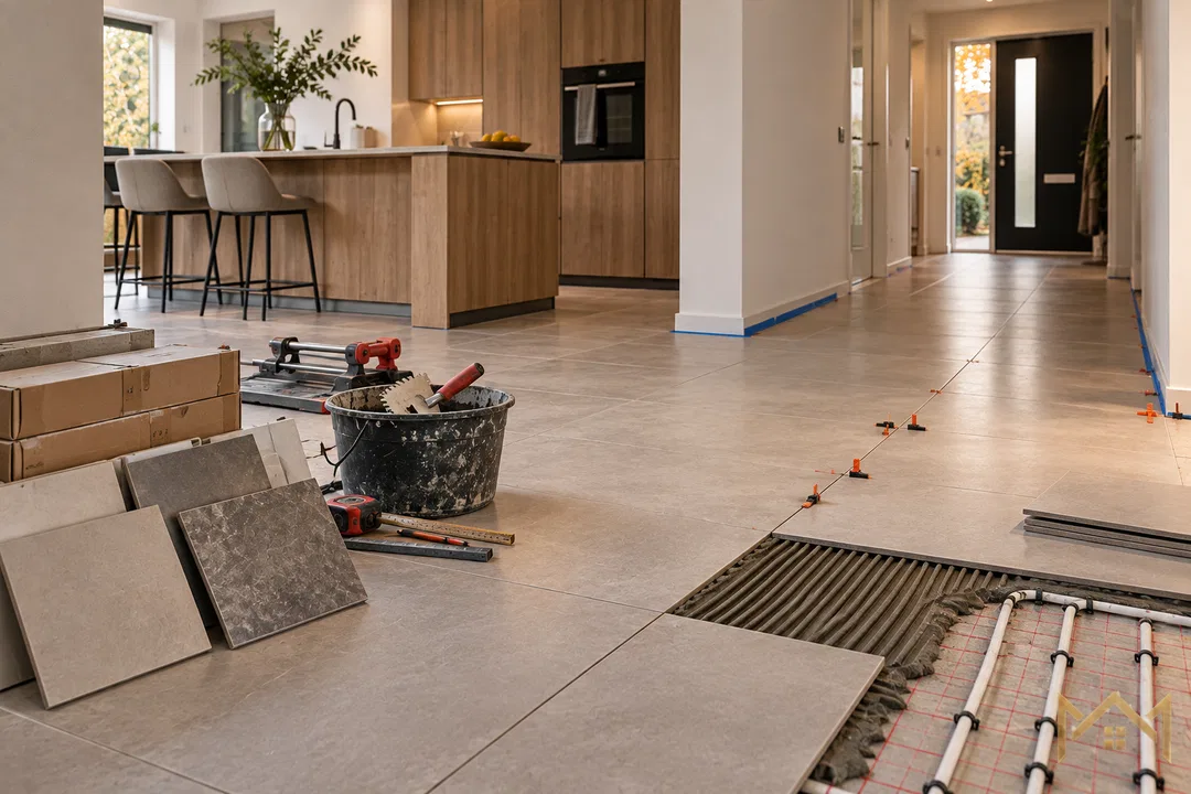 Keramiek, porselein of natuursteen: welke vloertegel past bij uw woning? Bij...