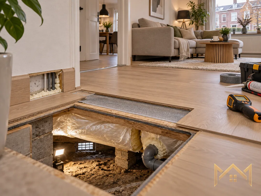 Koude vloer in huis? Eerst bepalen waar het comfortverlies vandaan komt Een...