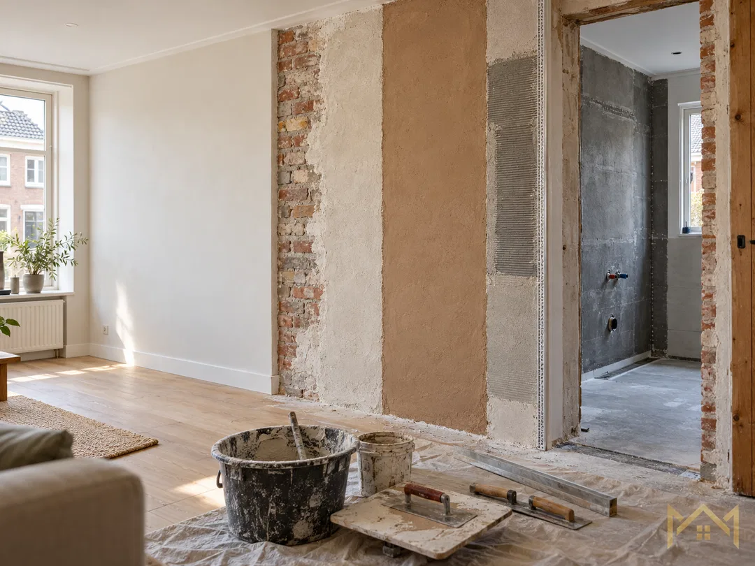 Niet iedere muur vraagt hetzelfde stucwerk Voor een strakke wand wordt vaak...