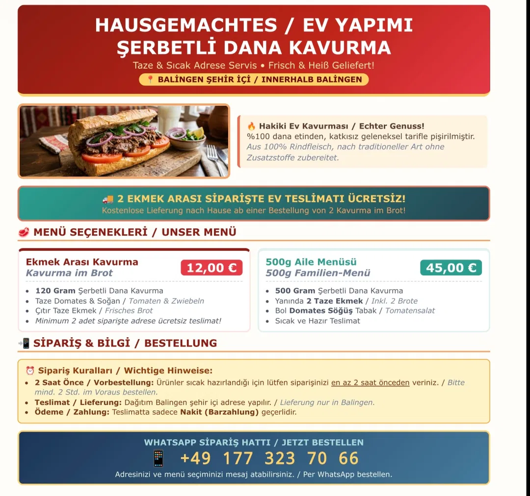 🥩 EV YAPIMI NEFİS ŞERBETLİ DANA KAVURMA KAPINIZDA! 🥩 HAUSGEMACHTES...