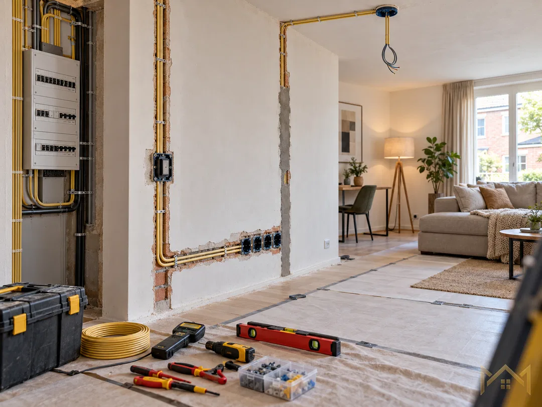 Extra stopcontacten of lichtpunten aanleggen? Plan het vóór het stucwerk Een...